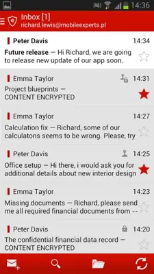 mySecureMail android App screenshot 18