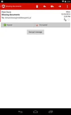 mySecureMail android App screenshot 3