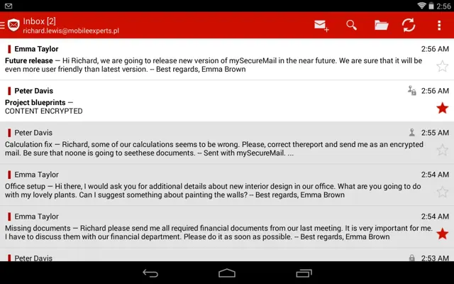 mySecureMail android App screenshot 6